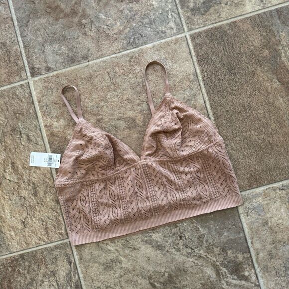 Aerie Bralette Tan Size Small - Picture 4 of 9